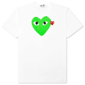 Red Emblem Heart T-Shirt - White/Green