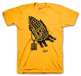 Retro 9 University Gold Shirt -Praying Hands - Gold