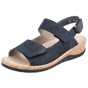 Rieker, Pazifik, Sandal, Leather, Navy