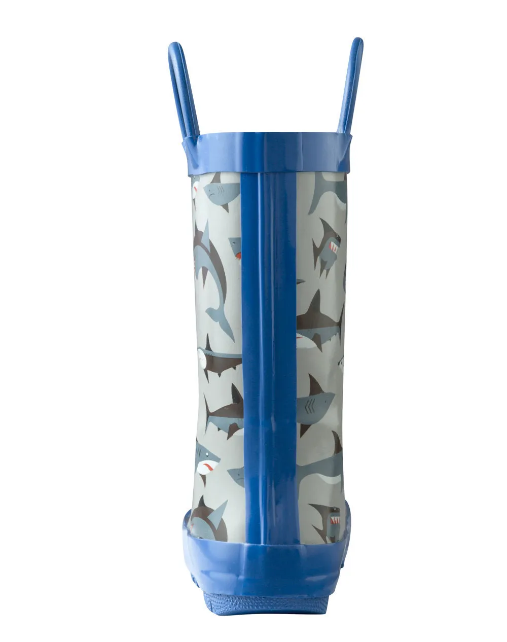 Shark Frenzy Loop Handle Rubber Rain Boot