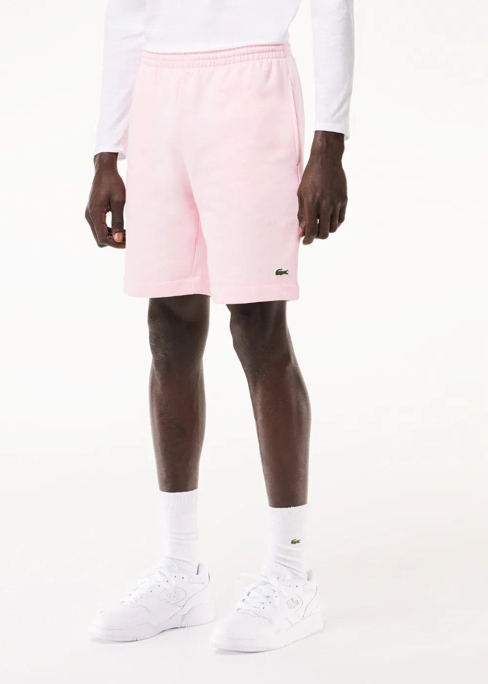 Short Lacoste Lacoste en molleton rose