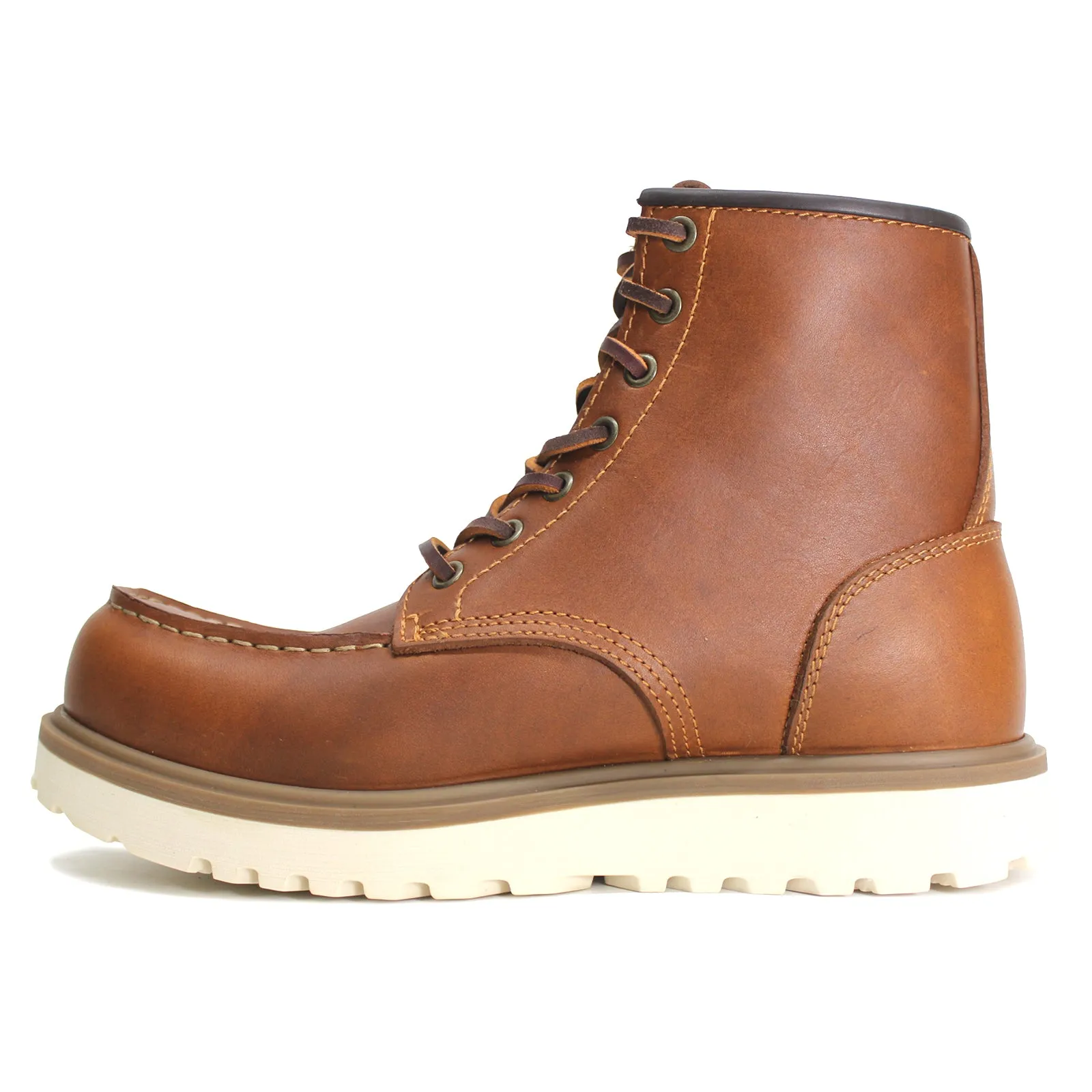 Staker Full Grain Leather Men's Ankle Moc Toe Boots