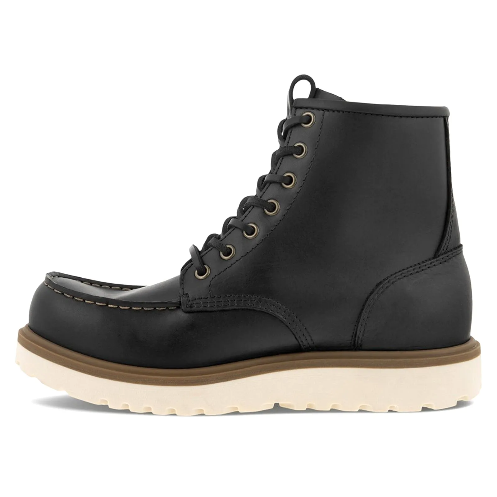 Staker Full Grain Leather Men's Ankle Moc Toe Boots