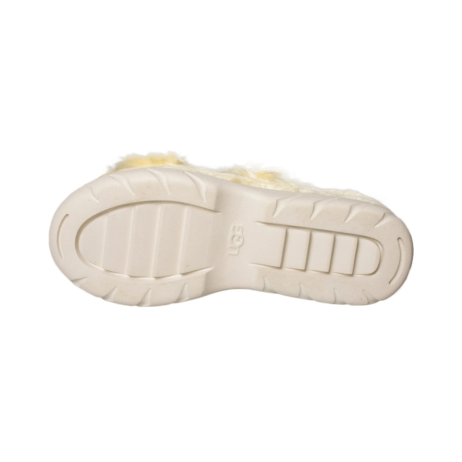 UGG Fluff Sugar Yellow Sandals - Women's