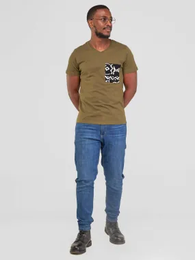 Vazi Afriq Unisex Cotton Jersey T- Shirt - Green