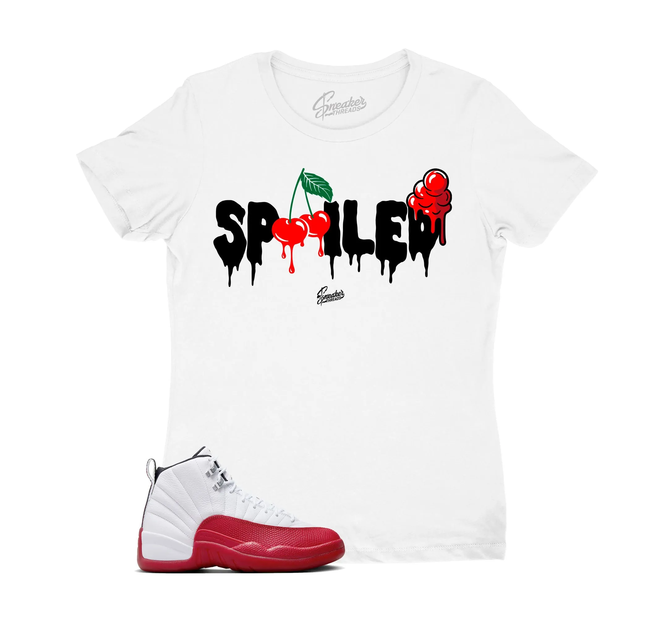 Womens Cherry 12 Shirt - Spoiled - White