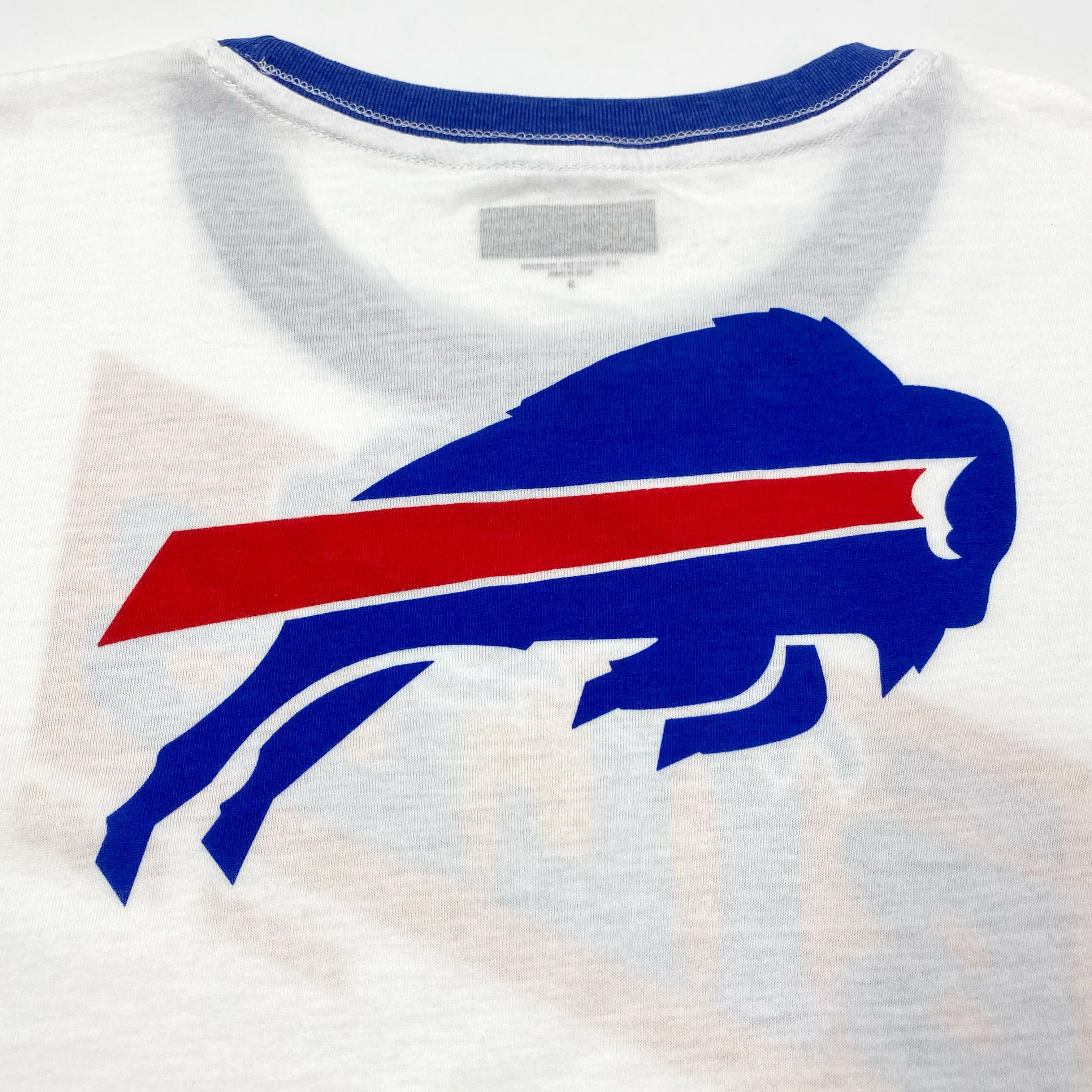 Women's New Era Buffalo Bills Throwback White Short Sleeve Shirt