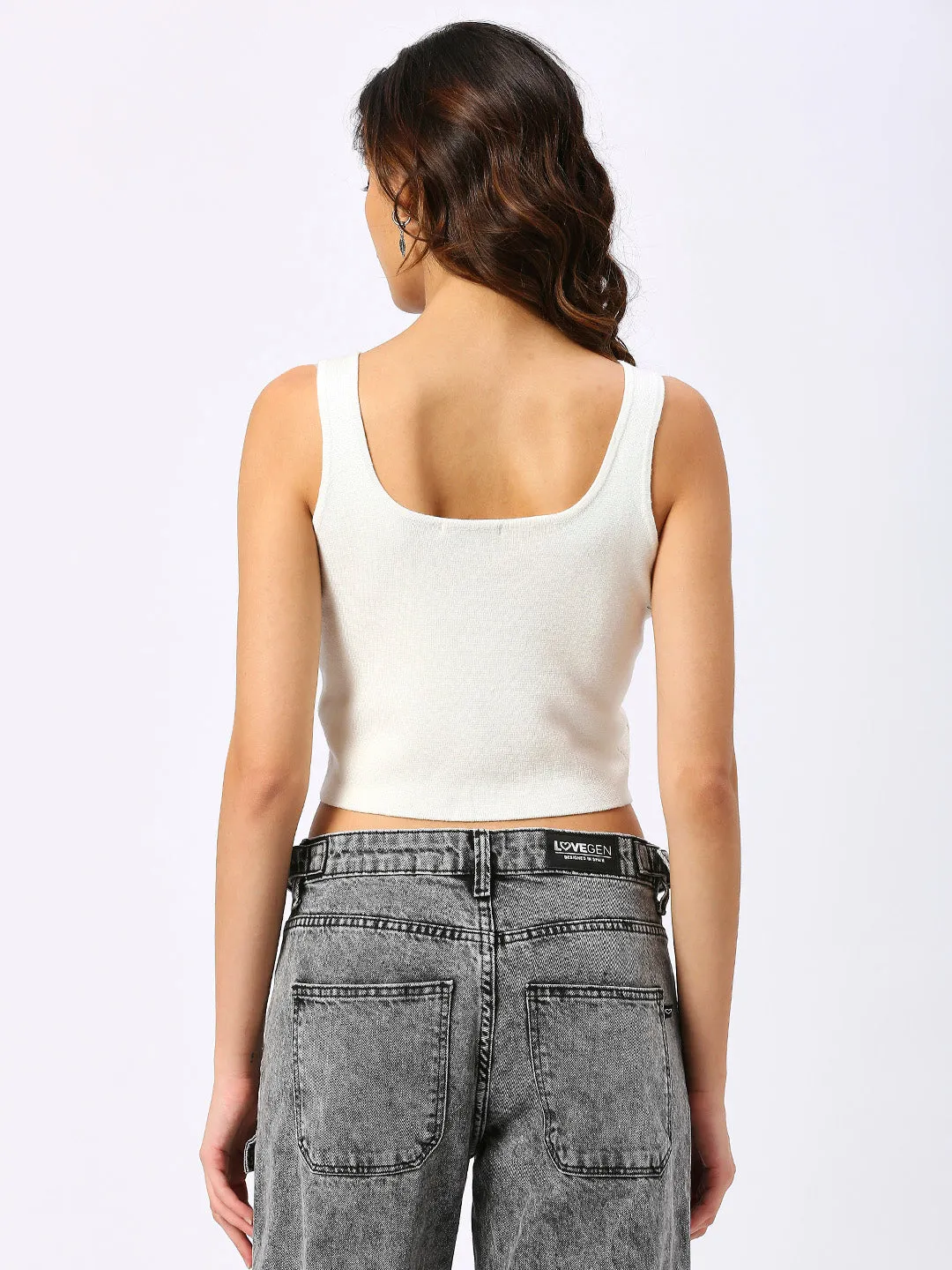 Women’s White Corset Top