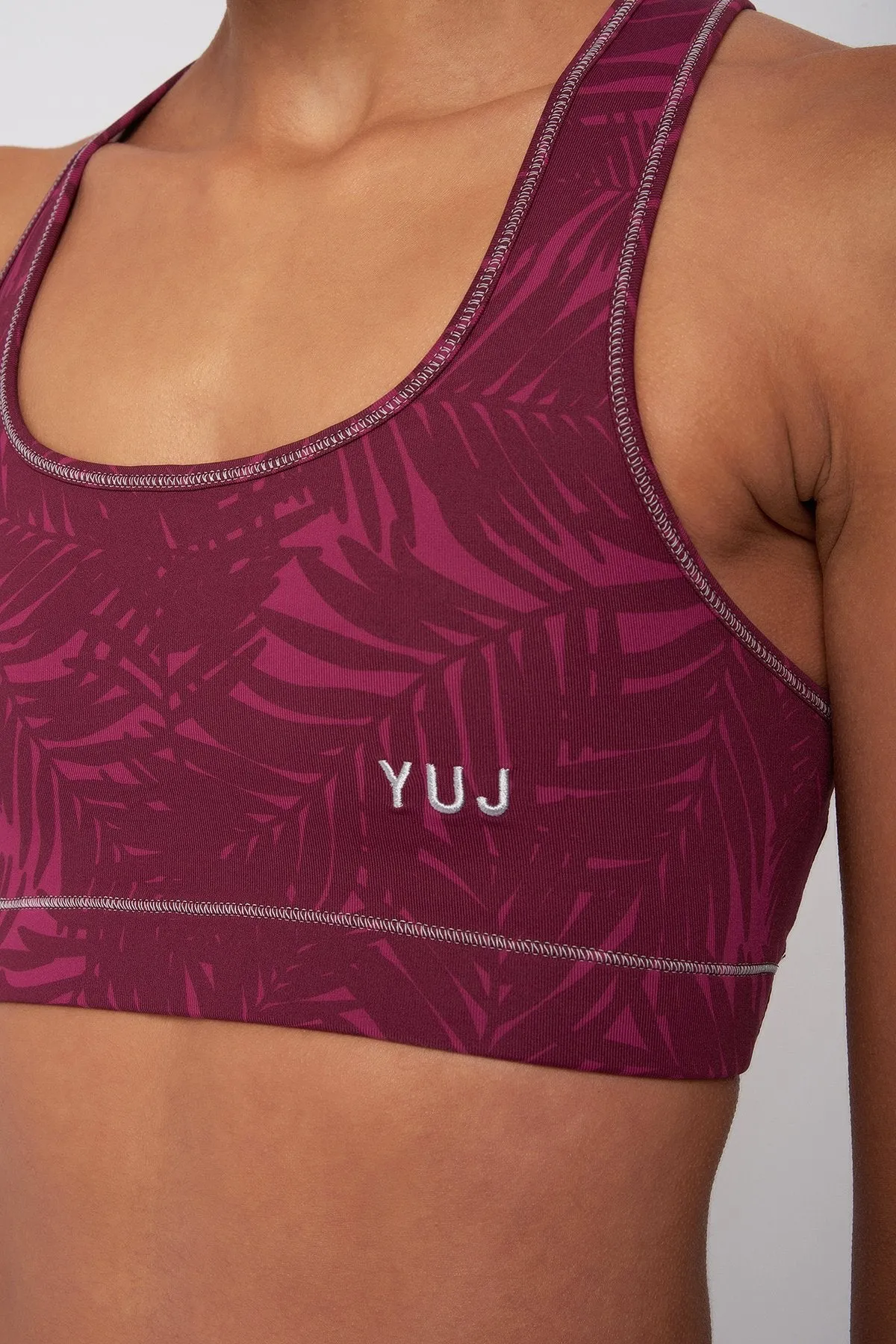 YUJ Crop Top Feather Fuchsia