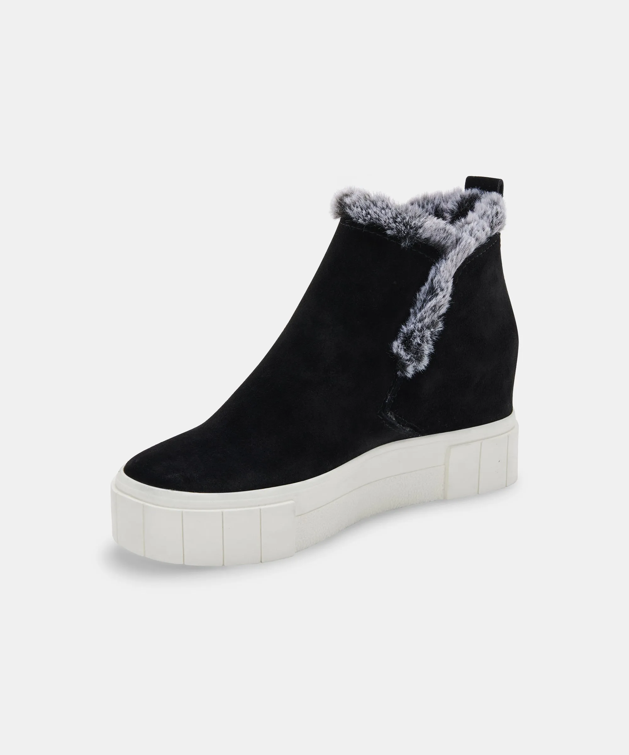 ZALI SNEAKERS BLACK SUEDE - re:vita